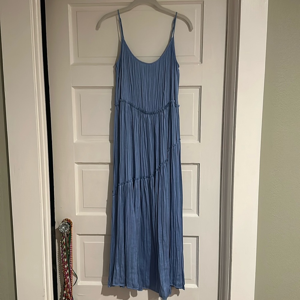 VINCE Tiered Asymmetric Dress